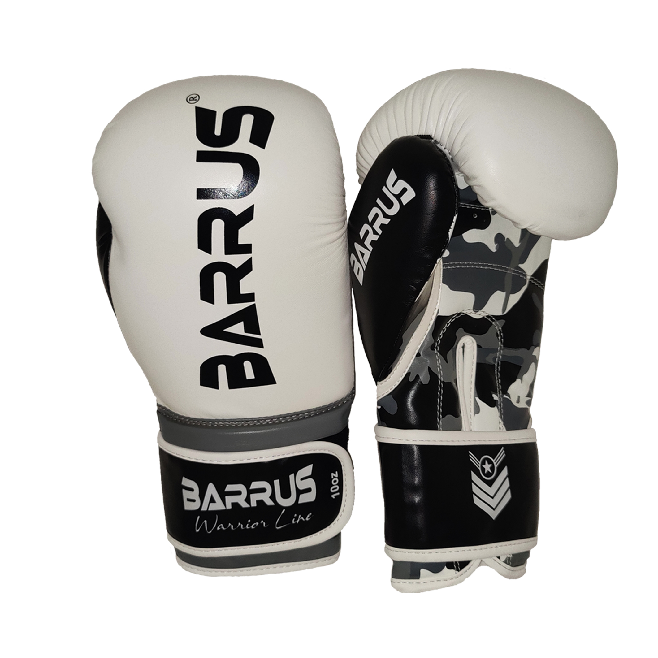 Barrus - Guantoni KickBoxing Muay Thai MMA | Guanti Pugilato Boxe Full Contact (Rosso, 10oz