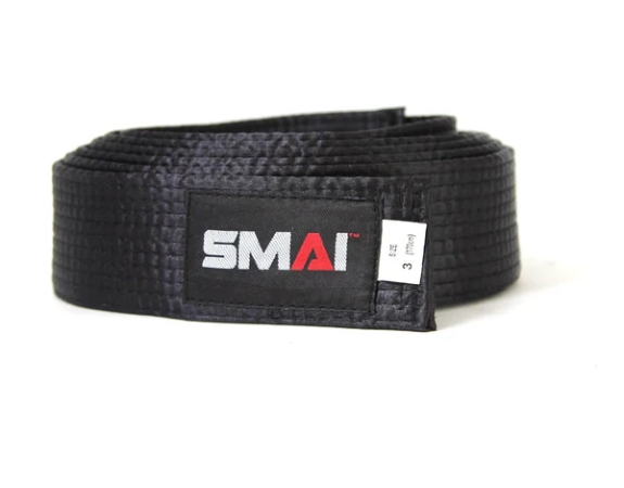 Cintura nera satinata Deluxe SMAI