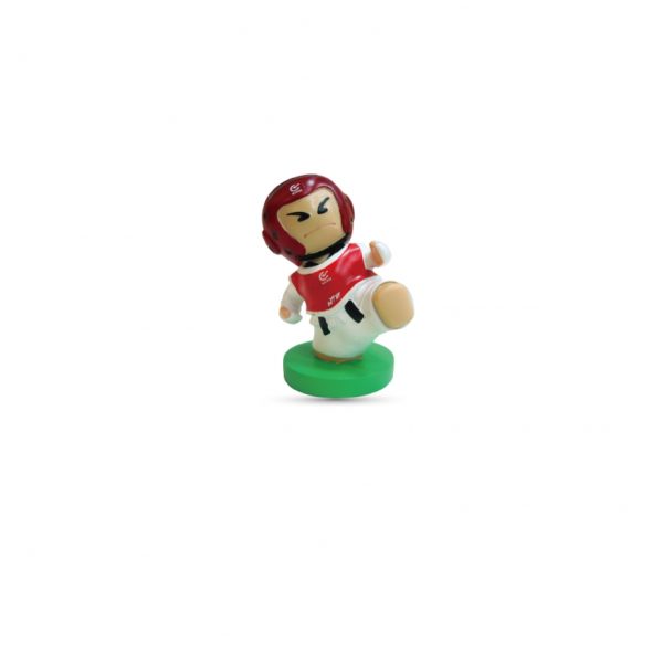 Statuetta Taekwondo figure rossa