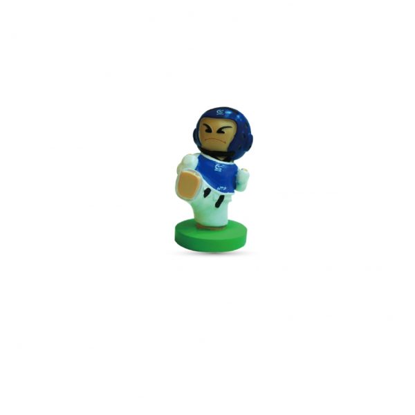 Statuetta Taekwondo figure blu