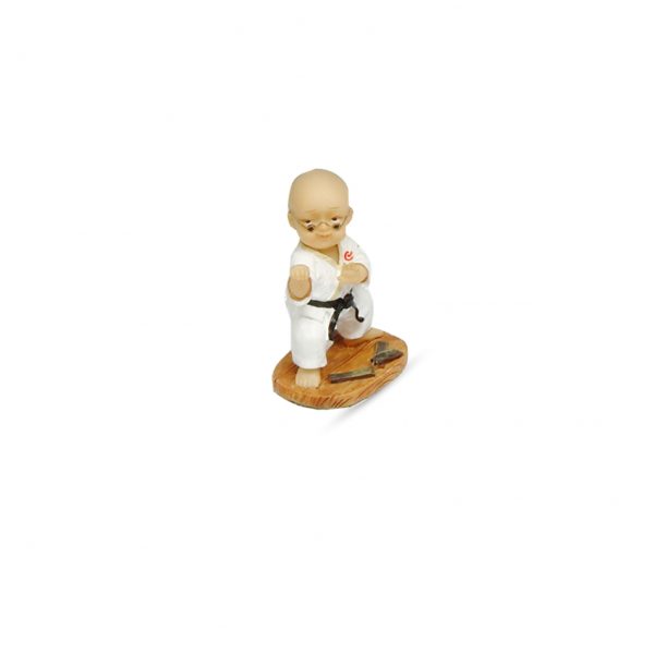Statuetta ceramica karate figure
