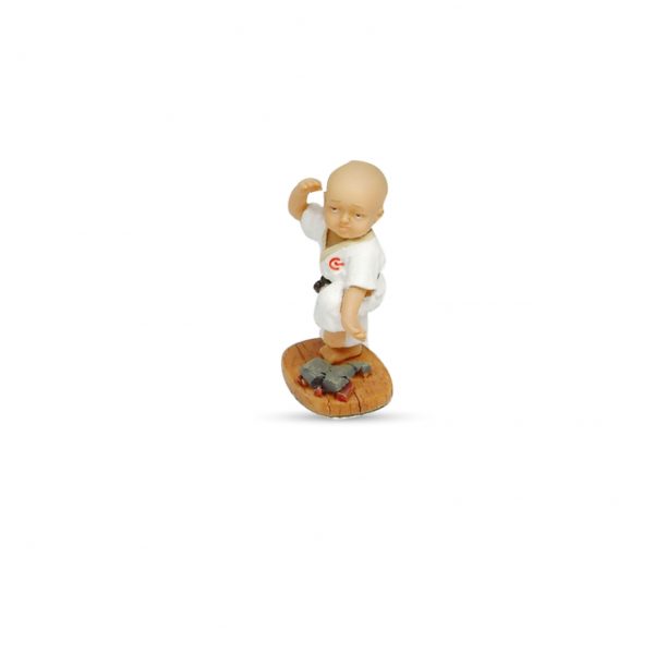 Statuetta ceramica karate figure