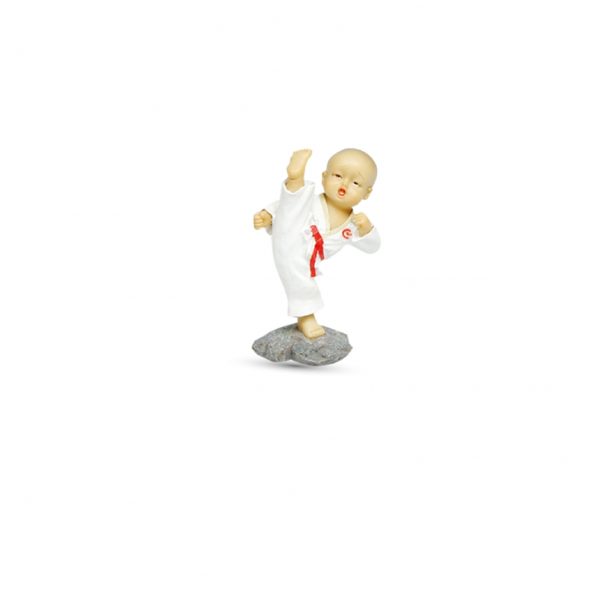 Statuetta ceramica karate figure