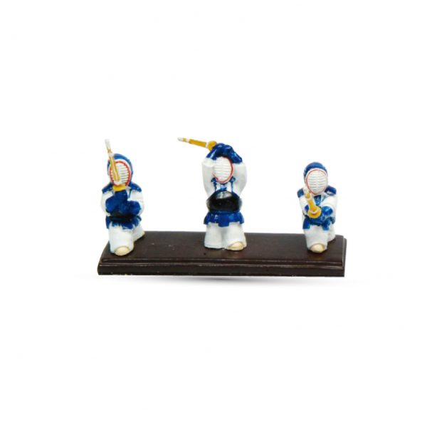 Statuetta ceramica Kendo figure mini set
