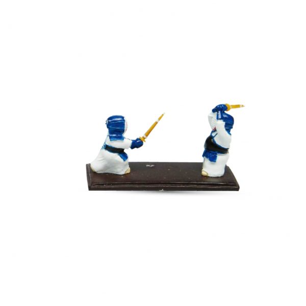 Statuetta ceramica Kendo figure mini set