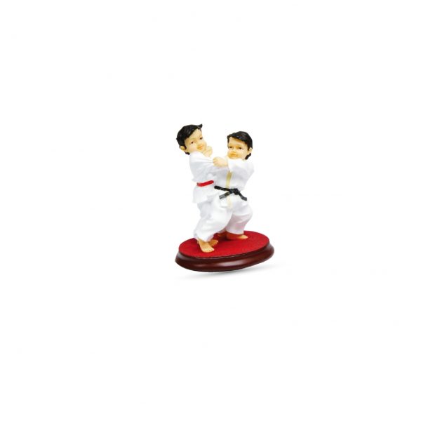 Statuetta ceramica Judo figure