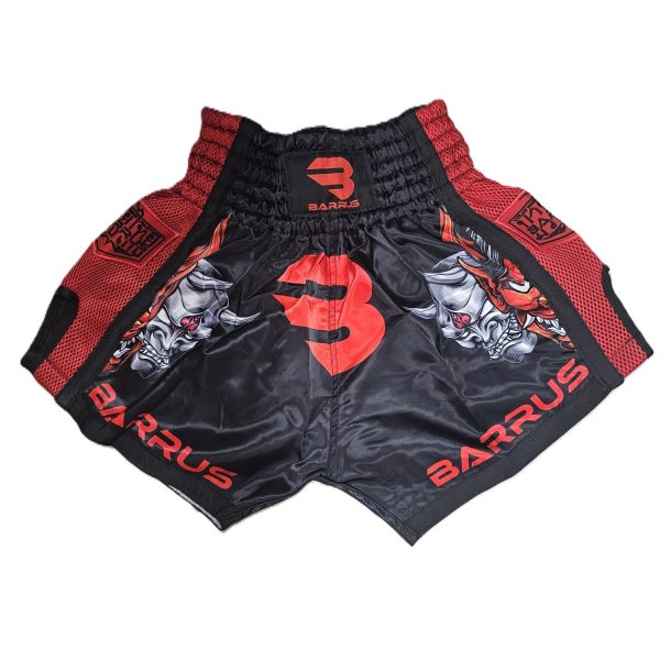 Shorts Thai stampa Devil con ricamo Barrus