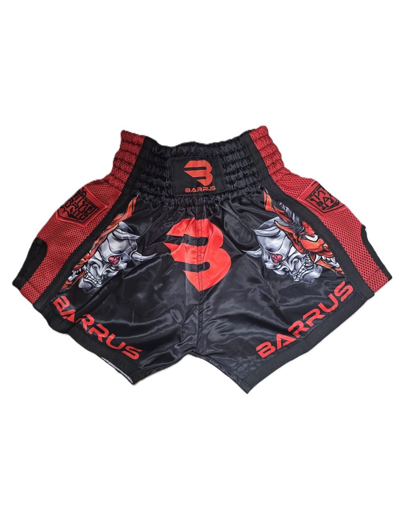 Shorts Thai stampa Devil con ricamo Barrus